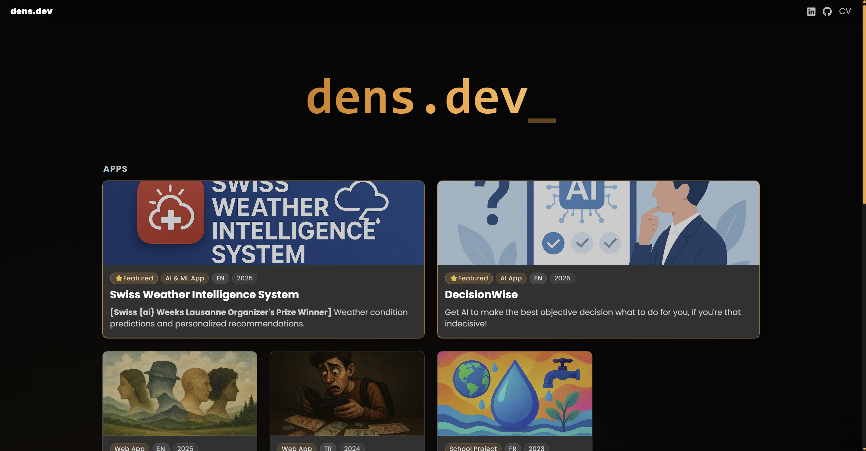 dens.dev Screenshot 1